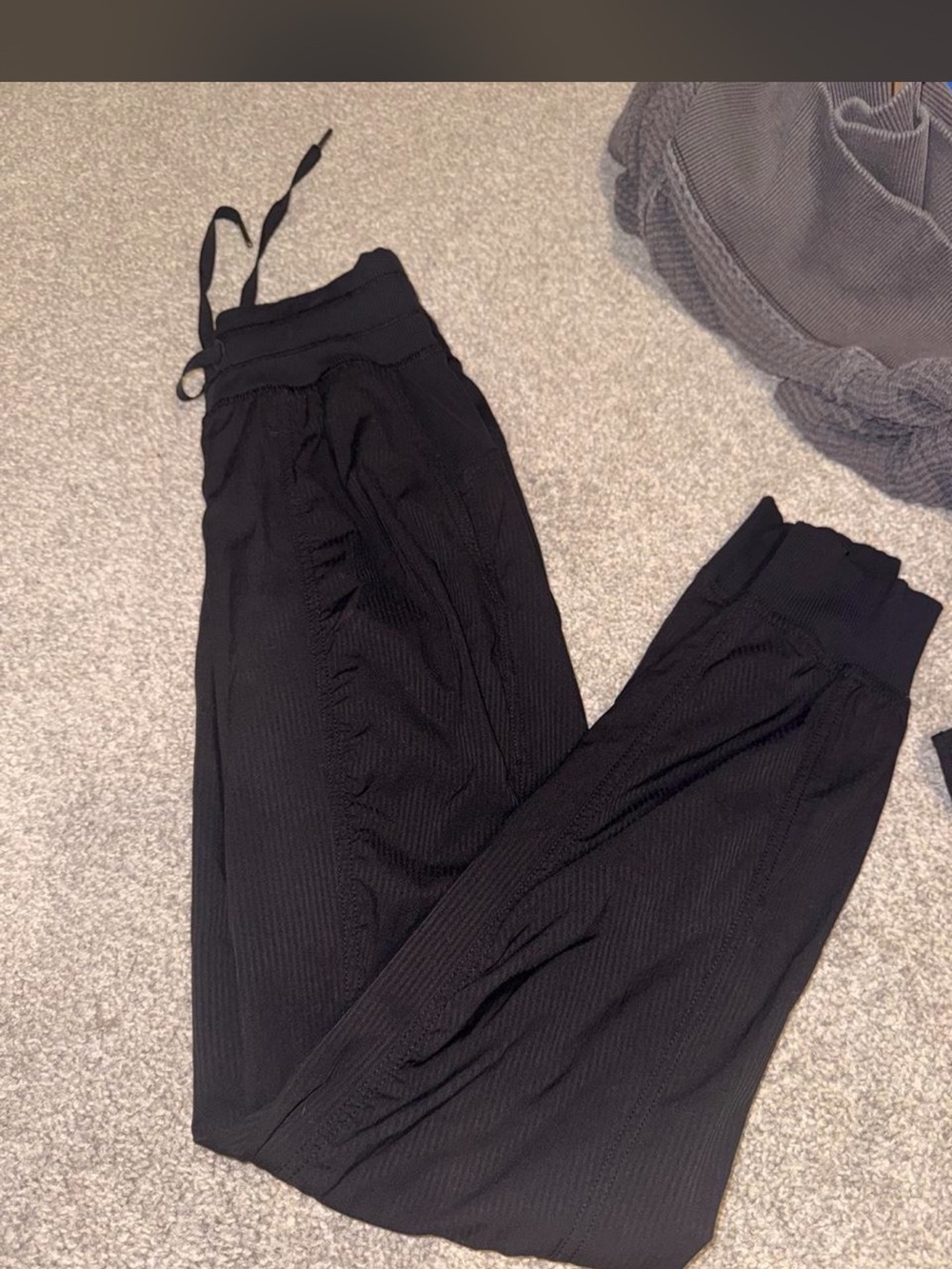 Black Ribbed lululemon Jogger Pants - Women